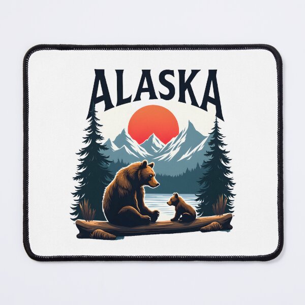 Item preview, Alaska brown bear and baby bear designed and sold by pixeldizajn.
