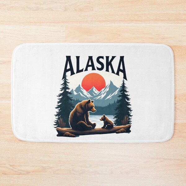 Item preview, Alaska brown bear and baby bear designed and sold by pixeldizajn.