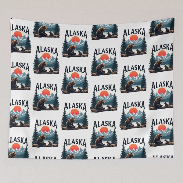 Item preview, Alaska brown bear and baby bear designed and sold by pixeldizajn.