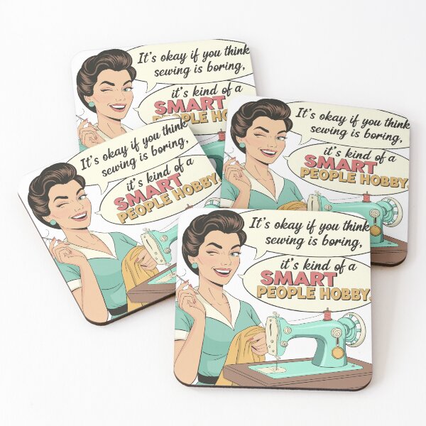Item preview, Smart People Hobby – Funny Sewing Back Print Shirt | Retro sewing humor designed and sold by Frida-Kreativ.