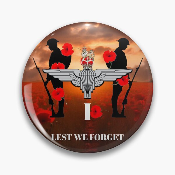 Item preview, 1 Para Parachute Regiment Remembrance Lest we Forget designed and sold by Bootneckstore.