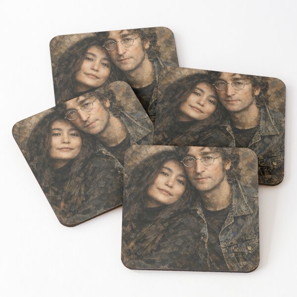 Item preview, Yoko and John impressionistic painting designed and sold by LuluLeb.