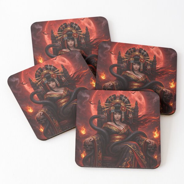 Item preview, Jigoku Dayu — Serpent Throne Under the Blood Moon | Mori no Akari Series designed and sold by Mori-no-Akari.
