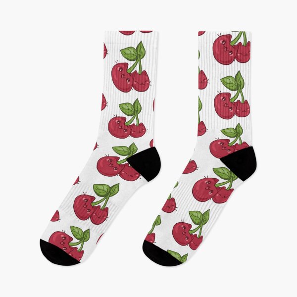 Item preview, Purr-fect Pair Cute Cherry Cats - Funny Fruit Pun Illustration designed and sold by LYAN-STORE.