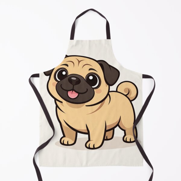 Item preview, Cute Cartoon Pug – Kawaii Dog Illustration designed and sold by Darlin8888.