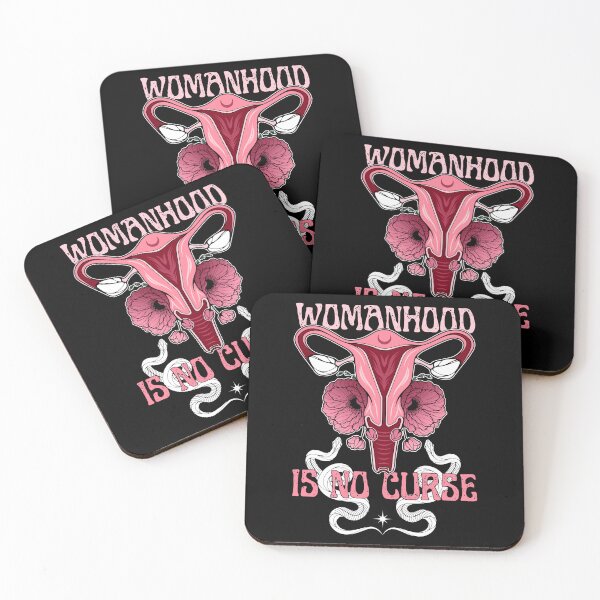 Item preview, Womanhood Is No Curse | Sassy Defiant Feminist Art designed and sold by ObsidianDaz.