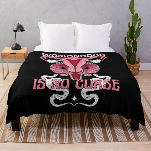 Item preview, Womanhood Is No Curse | Sassy Defiant Feminist Art designed and sold by ObsidianDaz.