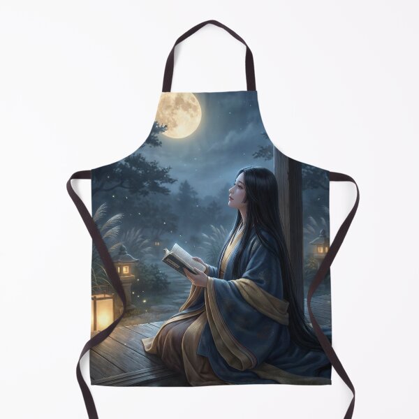 Item preview, Moonlit Reading — Quiet Lantern Night | Mori no Akari Series designed and sold by Mori-no-Akari.