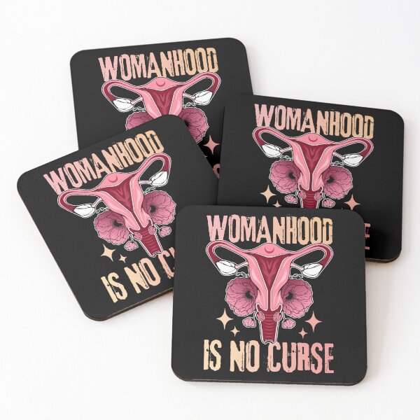 Item preview, Womanhood Is No Curse | Sassy Defiant Feminist Art designed and sold by ObsidianDaz.