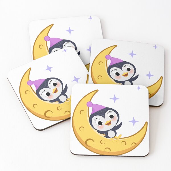 Item preview, Cute Penguin on the Moon designed and sold by KrintoryTees.