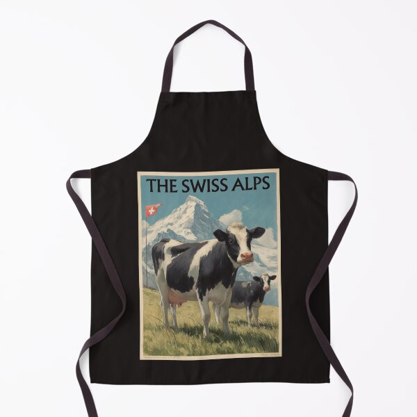Item preview, A Vintage Travel Illustration of the Swiss Alps  designed and sold by GoodOldVintage.