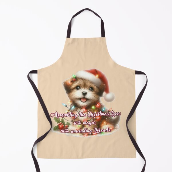 Item preview, Christmas Tree Magic with a Playful Pup designed and sold by Good Vibes .