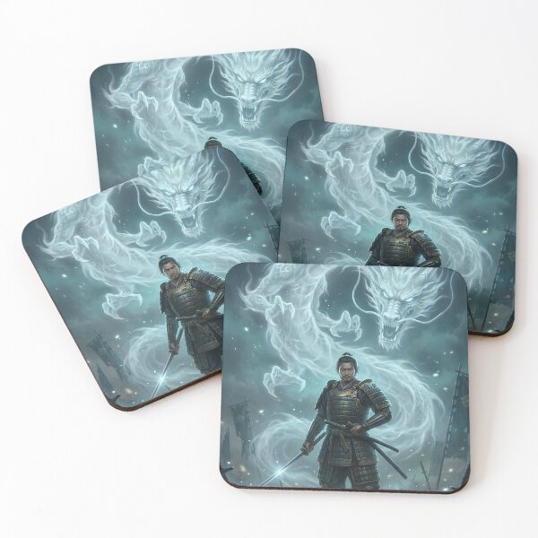 Item preview, Samurai of the Spirit Dragon — Mist Battlefield | Mori no Akari Series designed and sold by Mori-no-Akari.