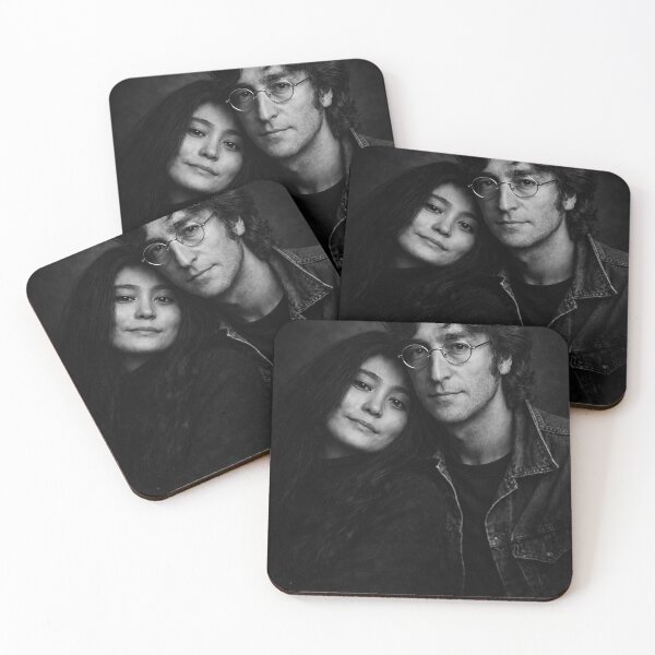 Item preview, Yoko and John painting Black and white designed and sold by LuluLeb.