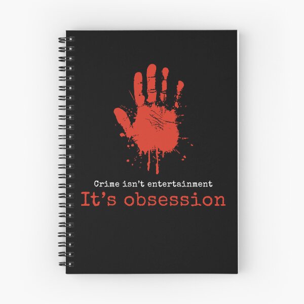 Item preview, Crime Isn’t Entertainment – True Crime Obsession Handprint Design designed and sold by FusionTeeDesign.