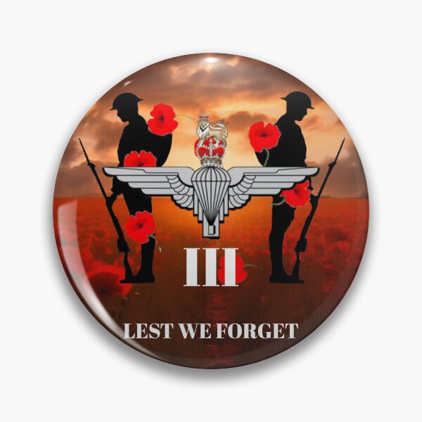 Item preview, 3 Para Parachute Regiment Remembrance Lest we Forget designed and sold by Bootneckstore.