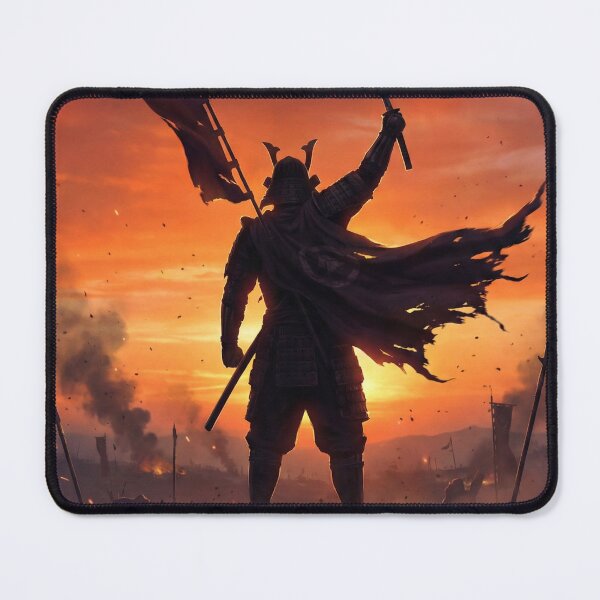 Item preview, Samurai at Sunset — Banner of Resolve | Mori no Akari Series designed and sold by Mori-no-Akari.
