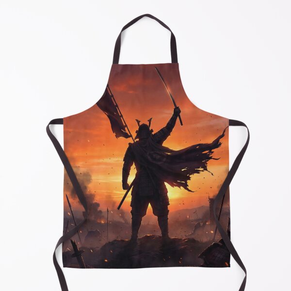 Item preview, Samurai at Sunset — Banner of Resolve | Mori no Akari Series designed and sold by Mori-no-Akari.