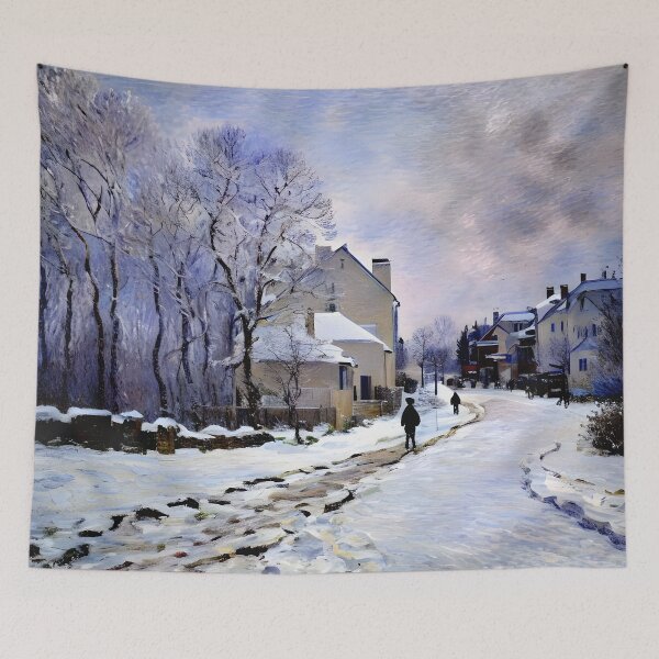 Item preview, Snow at Argenteuil (2) - Winter's Silent Embrace designed and sold by artdesignsnow.