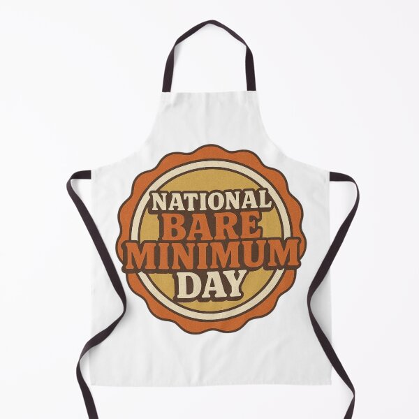 Item preview, National Bare Minimum Day Badge designed and sold by CreatedbyKandJ.