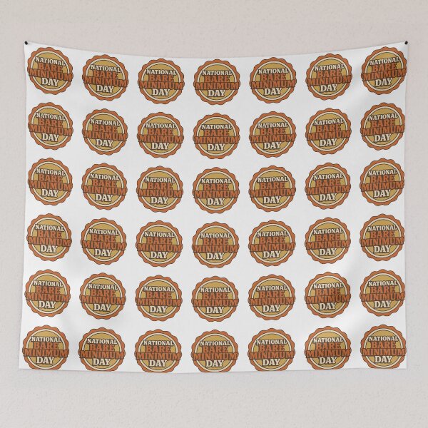 Item preview, National Bare Minimum Day Badge designed and sold by CreatedbyKandJ.