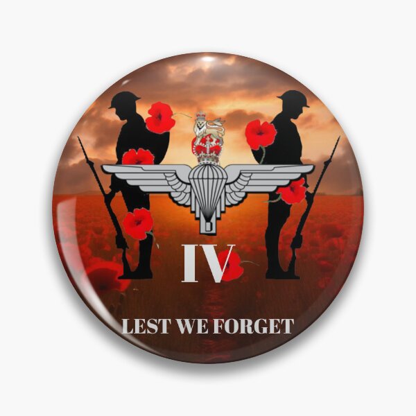 Item preview, 4 Para Parachute Regiment Remembrance Lest we Forget designed and sold by Bootneckstore.