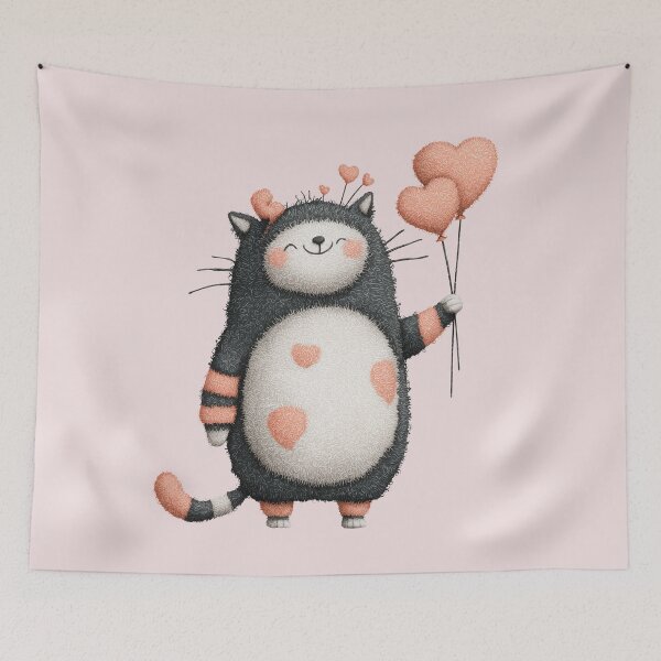 Item preview, Love Cat Illustration designed and sold by Erika Kaisersot.