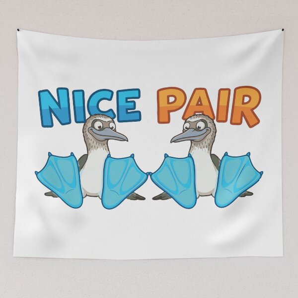 Item preview, Nice Pair Funny Blue Footed Booby Pun designed and sold by Petzzz.