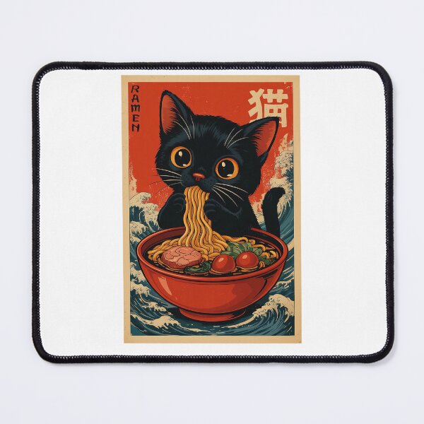 Item preview, Kawaii Ramen Cat Retro designed and sold by CapSoulCo.