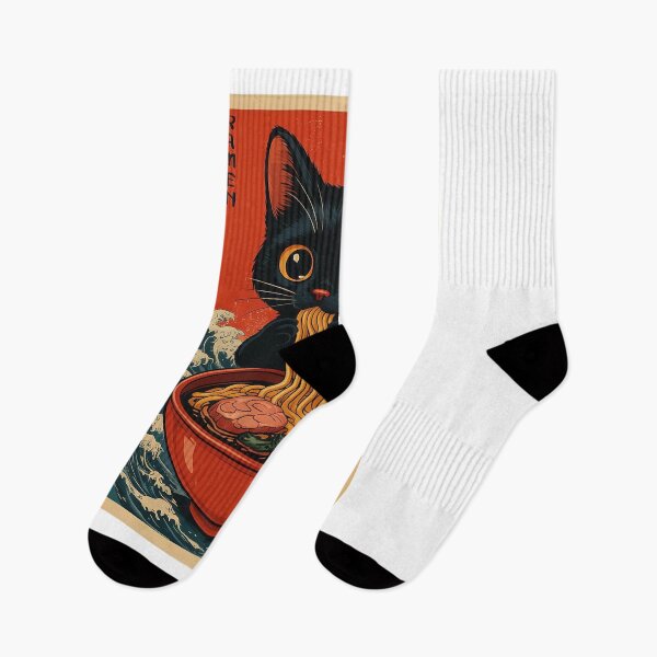 Aperçu de l'œuvre Chat ramen kawaii rétro créée et vendue par CapSoulCo.
