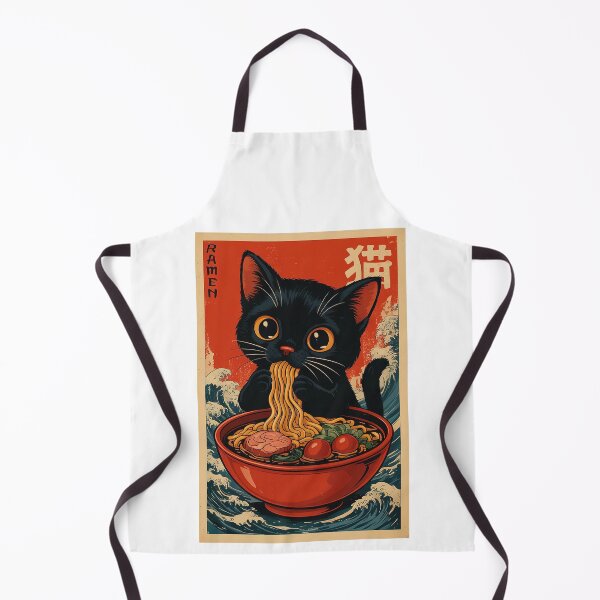 Item preview, Kawaii Ramen Cat Retro designed and sold by CapSoulCo.