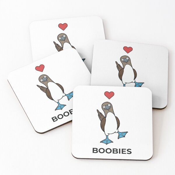 Item preview, I Love Boobies Heart Funny Birdwatching designed and sold by Petzzz.