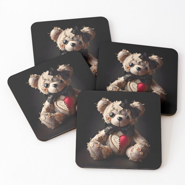 Item preview, "Stitched Heart Bear" designed and sold by JacquiTaylorArt.