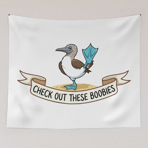Item preview, Check Out These Boobies Funny Wildlife Pun designed and sold by Petzzz.