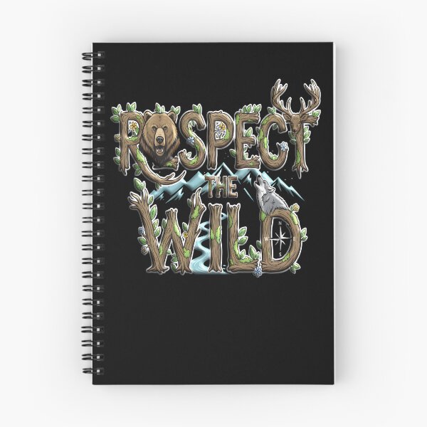 Item preview, RESPECT THE WILD nature lover hiker camper hiking camping wilderness  designed and sold by Jt41.