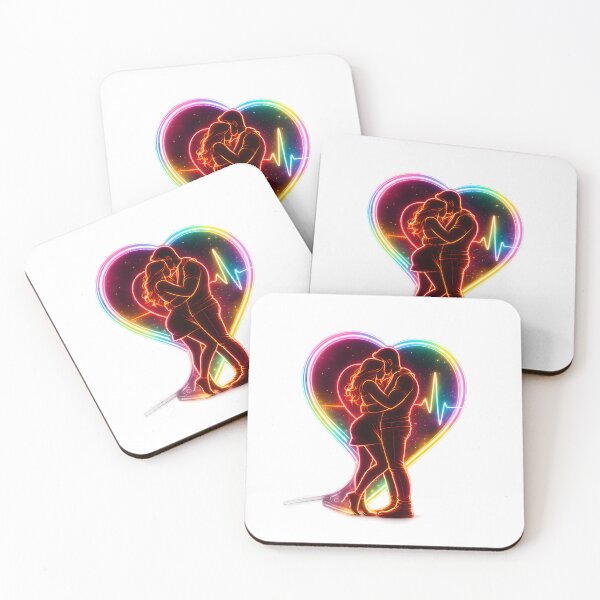 Item preview, Neon Heart – The Pulse of Love designed and sold by Les-Ink-Studio.