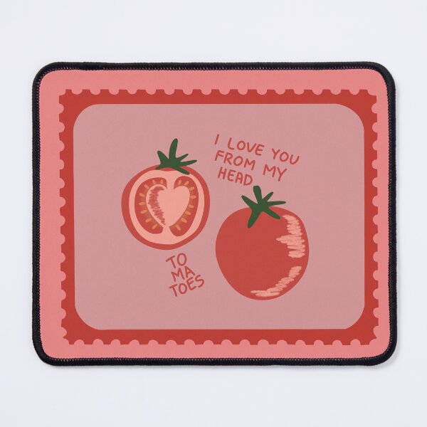 Item preview, I Love You From My Head to Ma Toes – Cute Tomato pun Valentine Illustration designed and sold by MiniV2019.