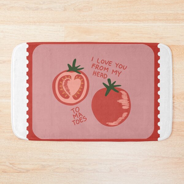 Item preview, I Love You From My Head to Ma Toes – Cute Tomato pun Valentine Illustration designed and sold by MiniV2019.