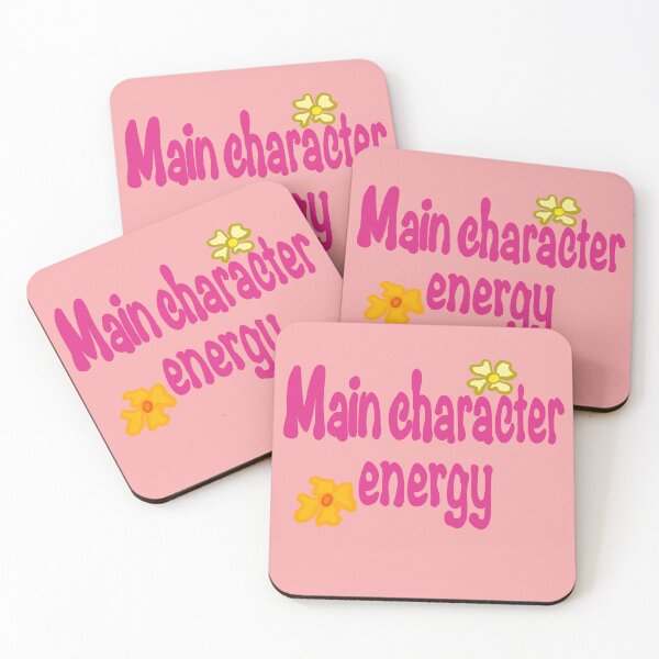 Item preview, Main Character Energy - Retro Groovy Pink Aesthetic Typography Quote designed and sold by Artonmytee.