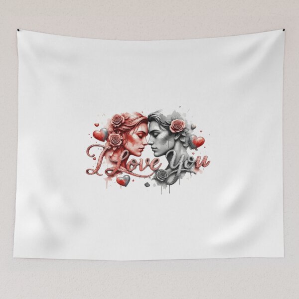 Item preview, Valentines 3D Roses & Hearts Romantic Gesture designed and sold by LANCEWISEMEDIA.