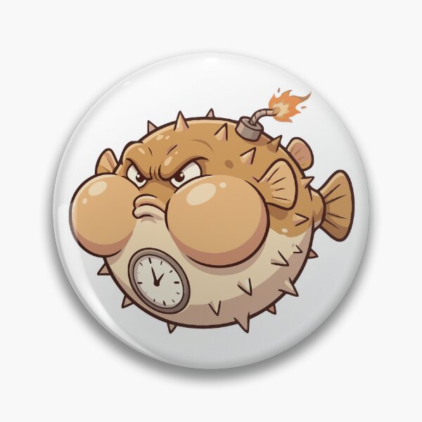 Item preview, Dont Make Me Puff Angry Pufferfish Warning designed and sold by Petzzz.