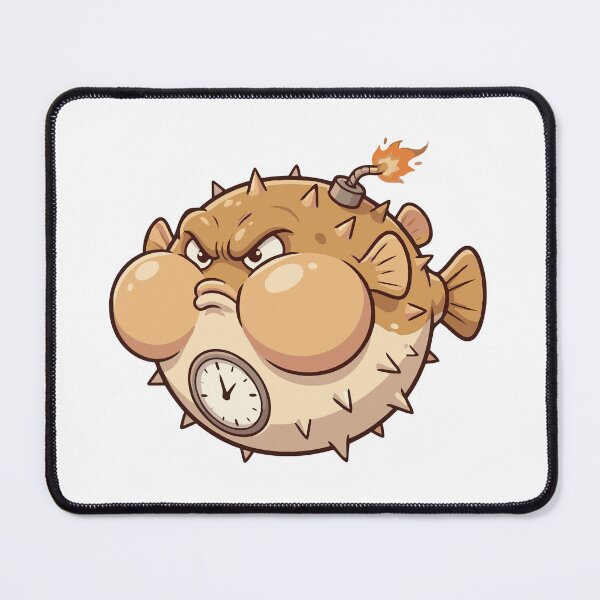 Item preview, Dont Make Me Puff Angry Pufferfish Warning designed and sold by Petzzz.