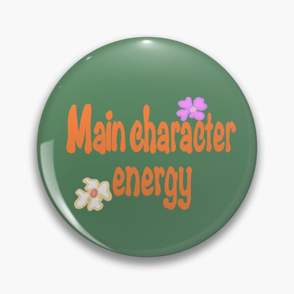 Item preview, Main Character Energy - Retro Groovy Orange Aesthetic Typography Quote designed and sold by Artonmytee.