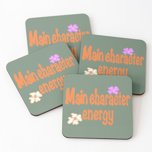 Item preview, Main Character Energy - Retro Groovy Orange Aesthetic Typography Quote designed and sold by Artonmytee.
