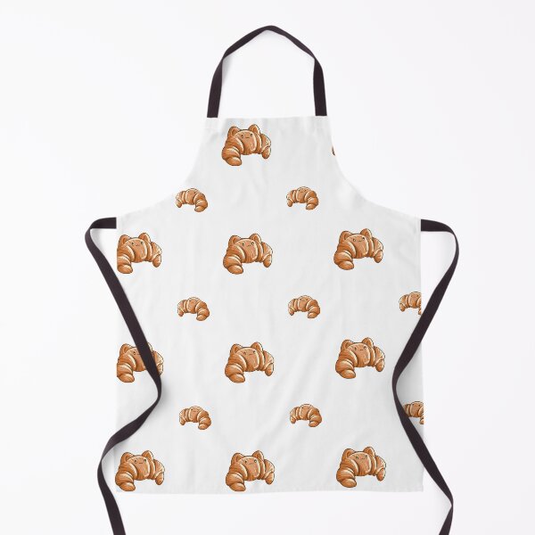 Item preview, Cute Croissant Cat Pattern - Kawaii Pastry Kitten Illustration designed and sold by LYAN-STORE.