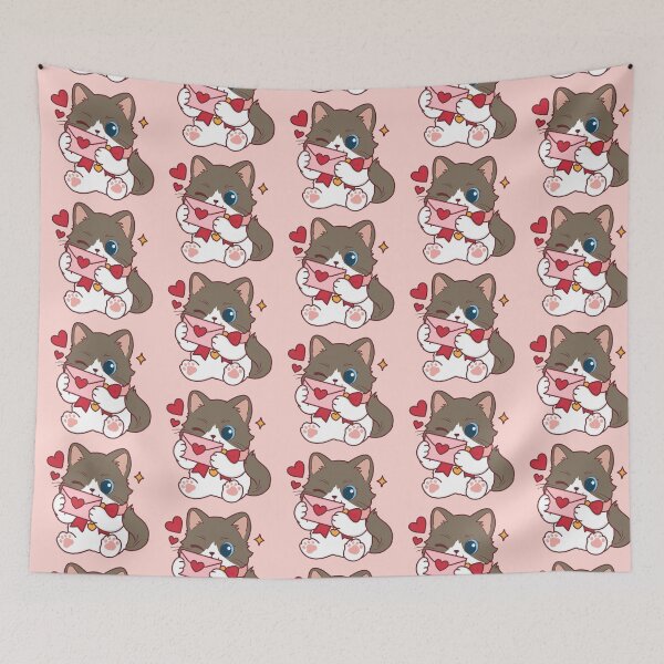 Item preview, Siamese Ragdoll Cat Love Letter designed and sold by BGMeYou.