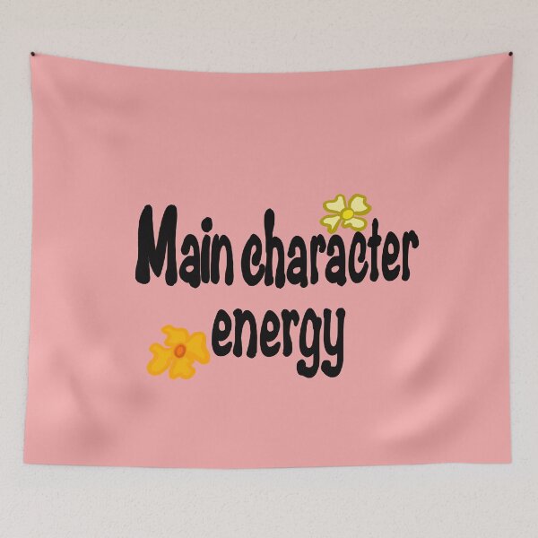 Item preview, Main Character Energy - Retro Groovy Pink Aesthetic Typography Quote designed and sold by Artonmytee.