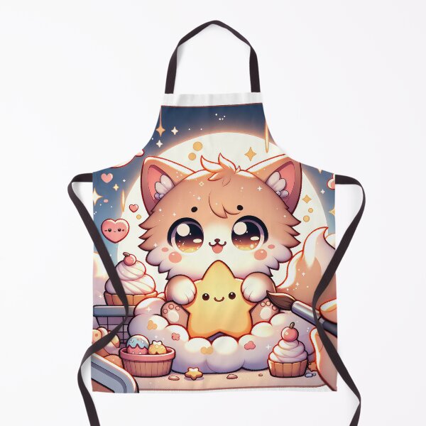 Item preview, Cute Kawaii Star Fox Cat – Magical Furfolkz Dream Companion with Star, Moon & Cozy Fantasy Aesthetic designed and sold by Furfolkz.