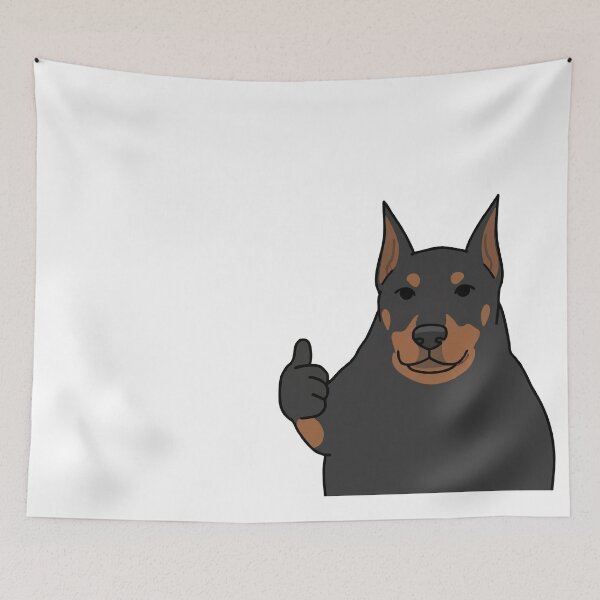 Item preview, Doberman Thumbs Up Approval Meme designed and sold by WhatsupDawg.
