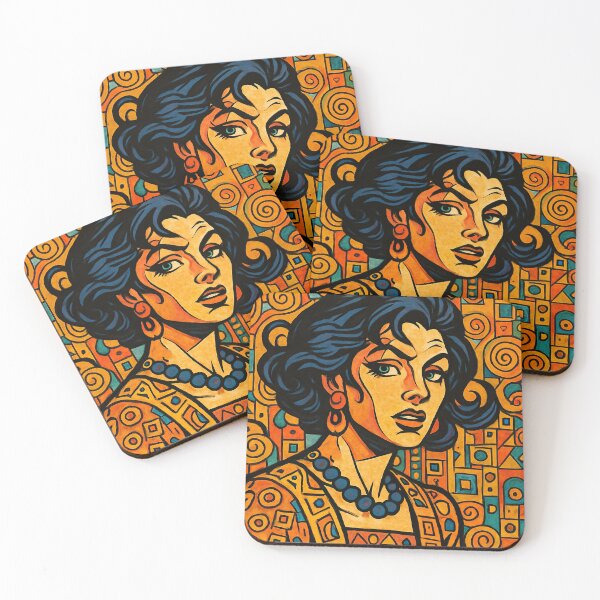 Item preview, Gustav Klimt, portrait | Comics stylCartoone -  designed and sold by ComicsFactory.
